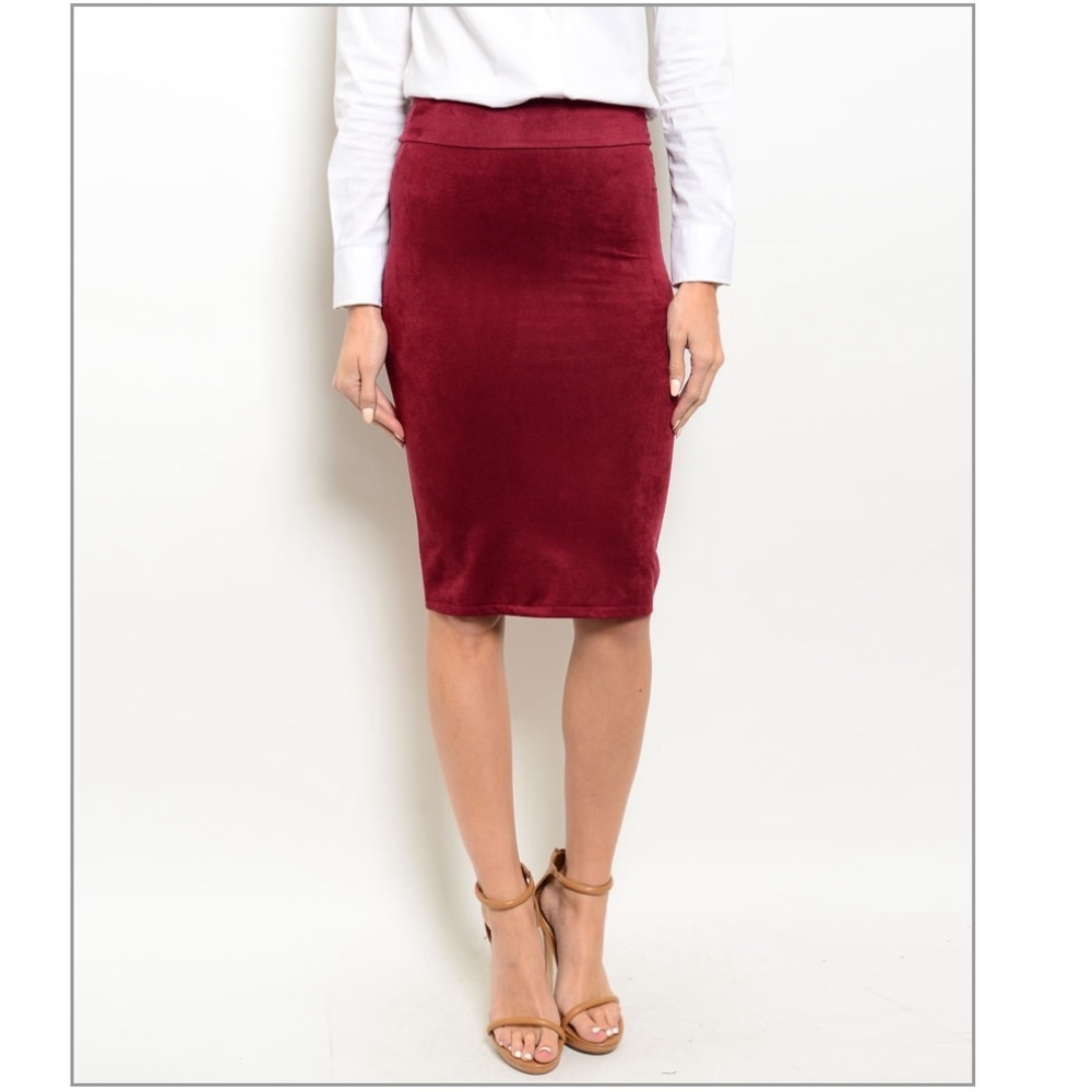 Suede Look Skirt - Picture 3 of 5
