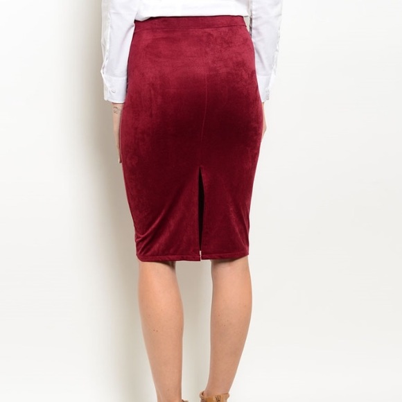 Suede Look Skirt - Picture 4 of 5