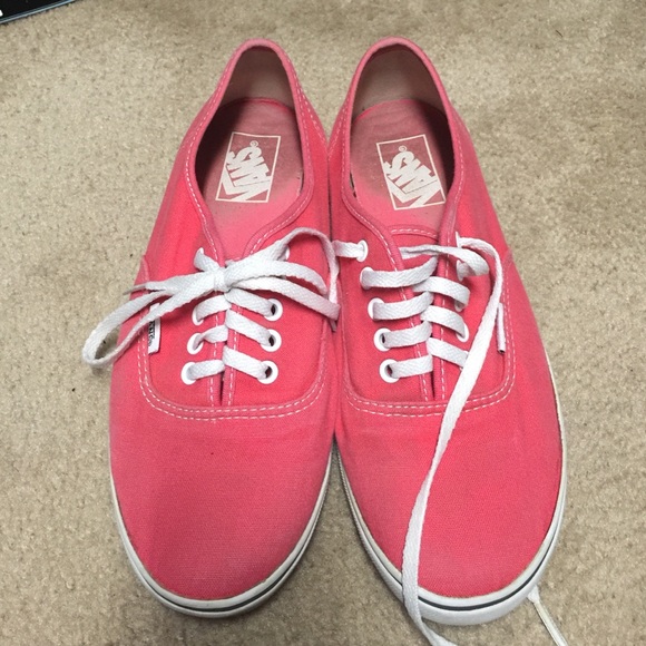 Coral pink Vans
