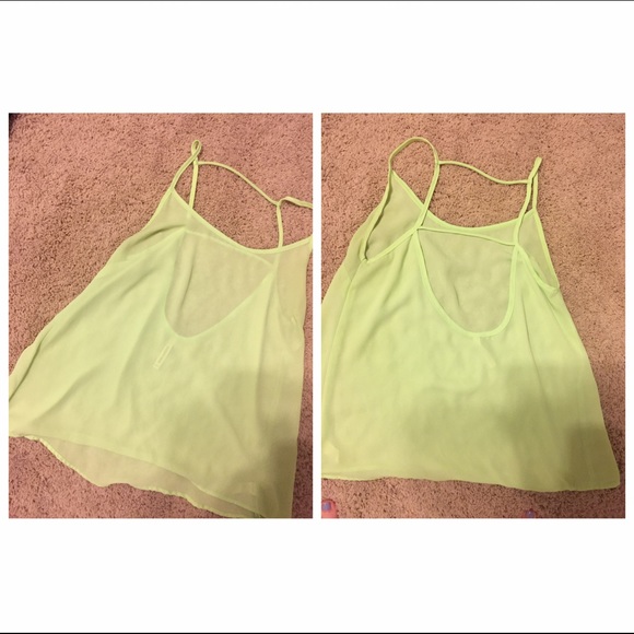 a green sheer shirt