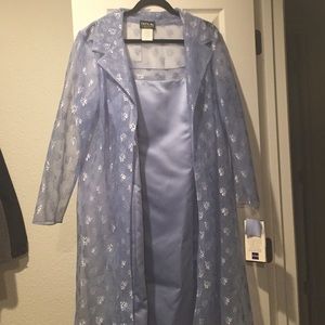 Periwinkle Mother-of-the-bride 2 piece dress