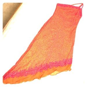 Glamorous Beaded Silk Dress