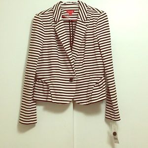 Black and White striped blazer