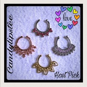 💋🆕🎉🎊(HOST PICK)🎊🎉NOSE RINGS JEWELRY🆕🍬💋