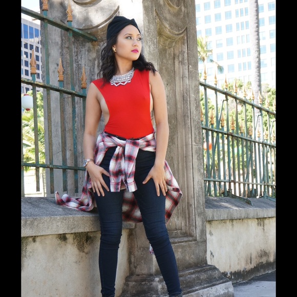 CLOSET CLEAR OUT: Last One- Cherry Bomb Bodysuit