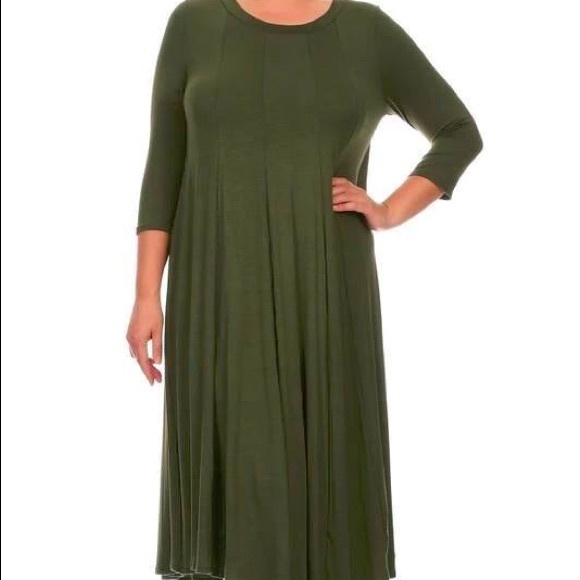 Olive Midi Dress