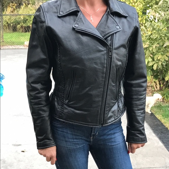 Women's Leather Motorcycle jacket