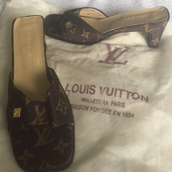 , Louis Vuitton sandals.