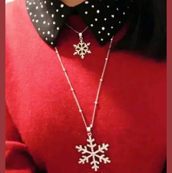 Snow flakes double pendent. GIFT NEW - Picture 3 of 4