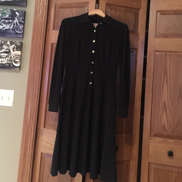 Anne Klein Black long sleeve dress.