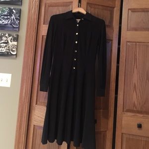 Anne Klein Black long sleeve dress.