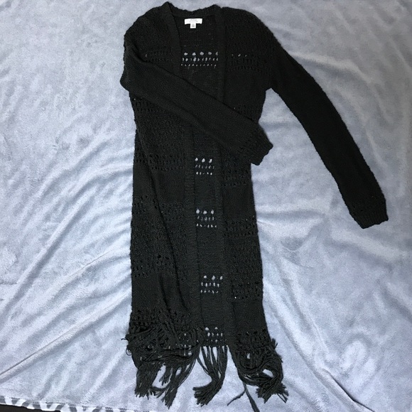 Sun & shadow long cardigan