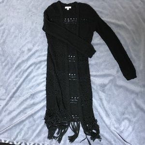 Sun & shadow long cardigan