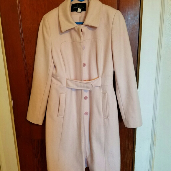 Pink wool blend peacoat Victoria's secret moda int