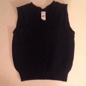 Navy sweater vest