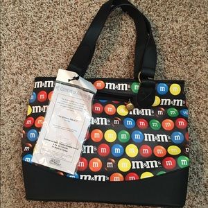 m&m tote bag