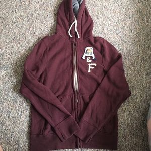 Abercrombie zip up hooded sweatshirt