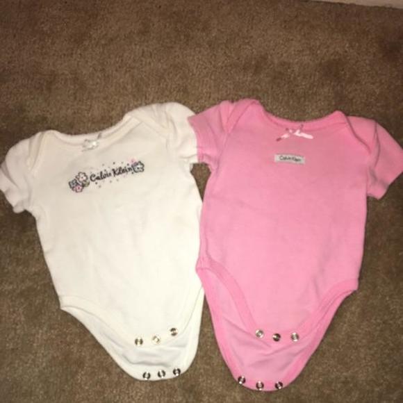 2 Calvin Klein onsies