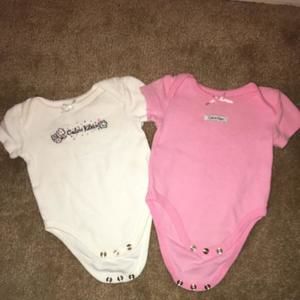 2 Calvin Klein onsies