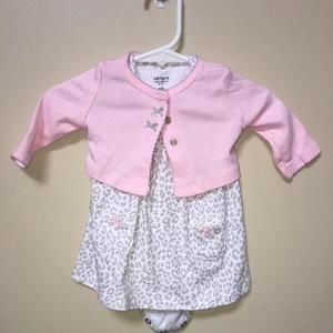 Leopard dress with cover up