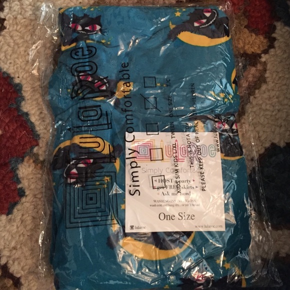LulaRoe Halloween Rockabilly OS Leggings NWT