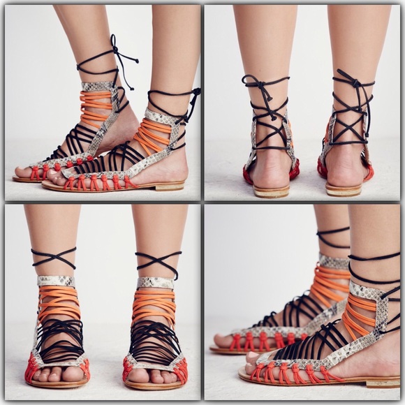 Clover Snake Sandals Multicolor Size 7.5 New - Picture 2 of 5