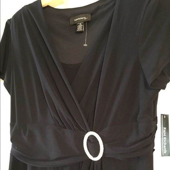 NWT Navy dress with rhinestones