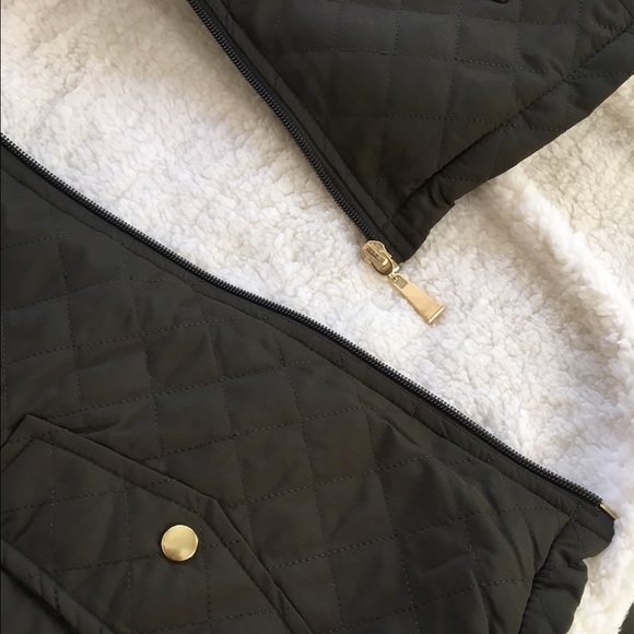 💣1day sale Kendall Quilted sheepskin vest - Picture 3 of 4
