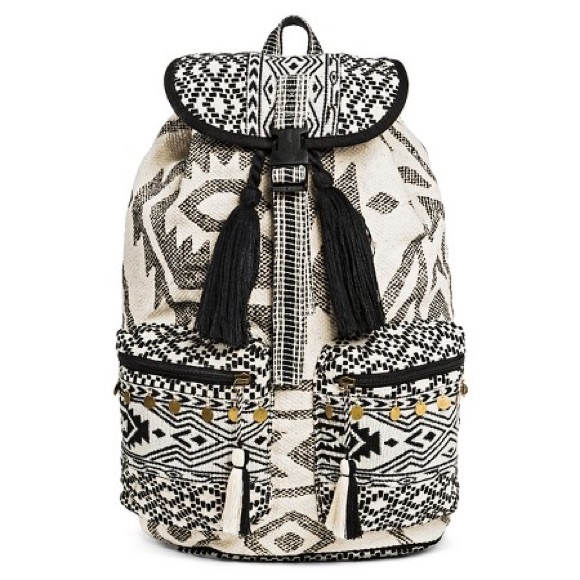 Tribal white backpack