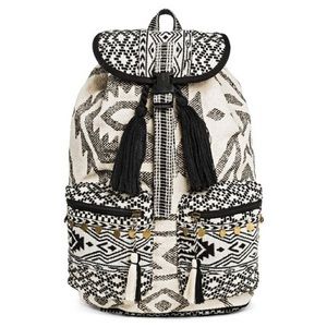 Tribal white backpack
