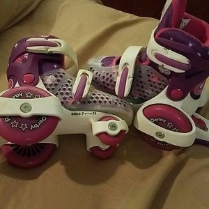 New Ex Roll Youth Adjustable Skates (roller durby)