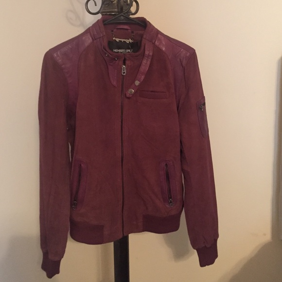 Plum color Members Only Jacket..