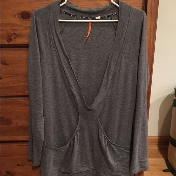 Anthropologie grey long sleeve top! :)