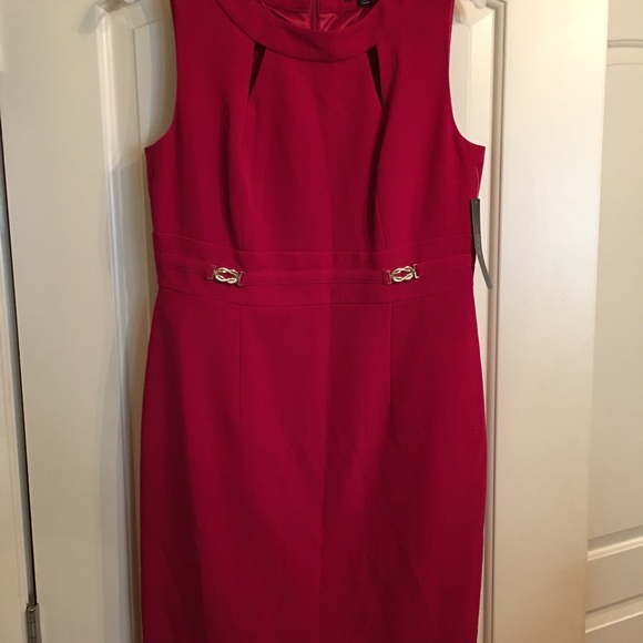 Brand new dark red size 10 Tahari career dress...