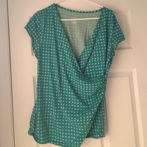 Green wrap shirt