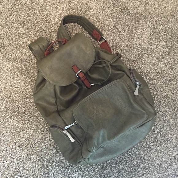 Khaki green backpack