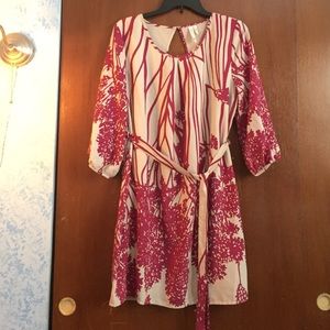 Pink and Cream Modcloth Dress