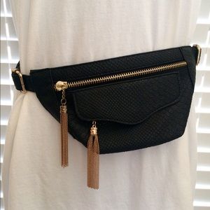 Faux Snakeskin Fanny Pack