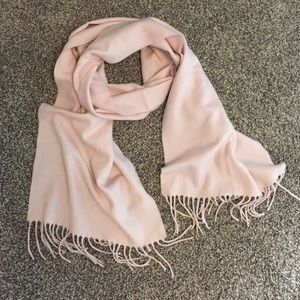 Blush Pink Fringe Scarf