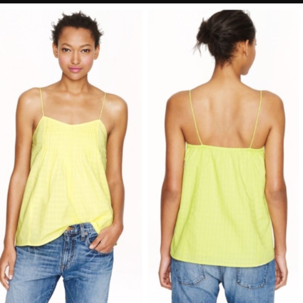 J. Crew Pintuck Cami - Picture 1 of 6
