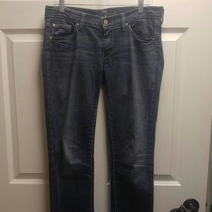 Size 28 7 for all man kind straight jeans