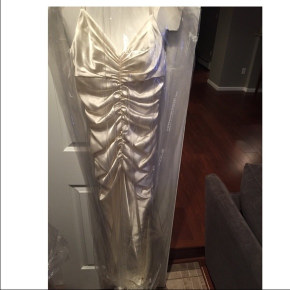 Pearl white Jessica McClintock gown