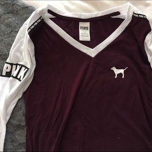PINK maroon long sleeve