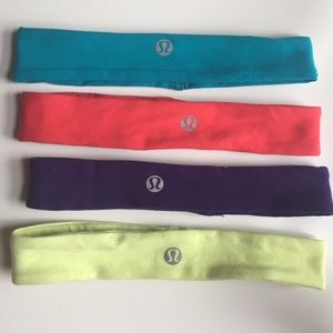 4 lululemon head bands