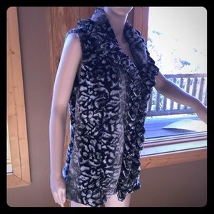 Faux fur vest, New Directions