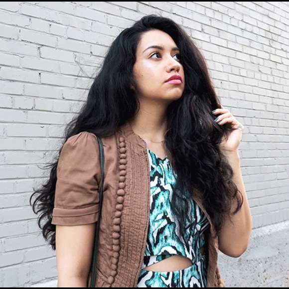 Zara Floral Tropical Backless Bodycon Dress - Picture 6 of 8