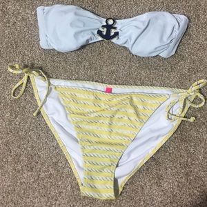 Victoria's Secret Swimsuit! Anchor and Gold!