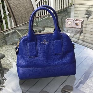 Kate Spade new blue pebbled leather purse