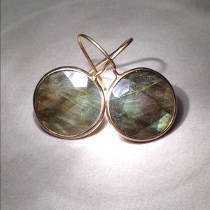 Faceted Labradorite Drop Earrings