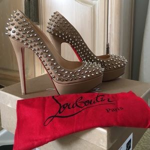 Christian louboutin studded heels